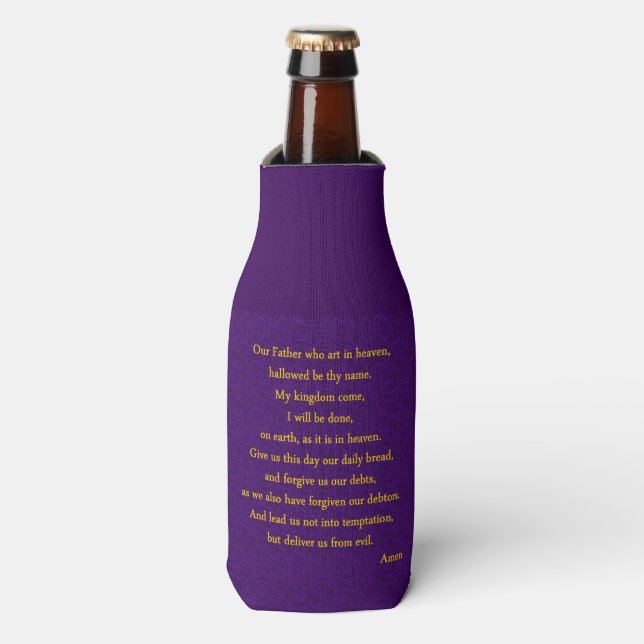 LORDS PRAYER BOTTLE COOLER (Bottle Front)