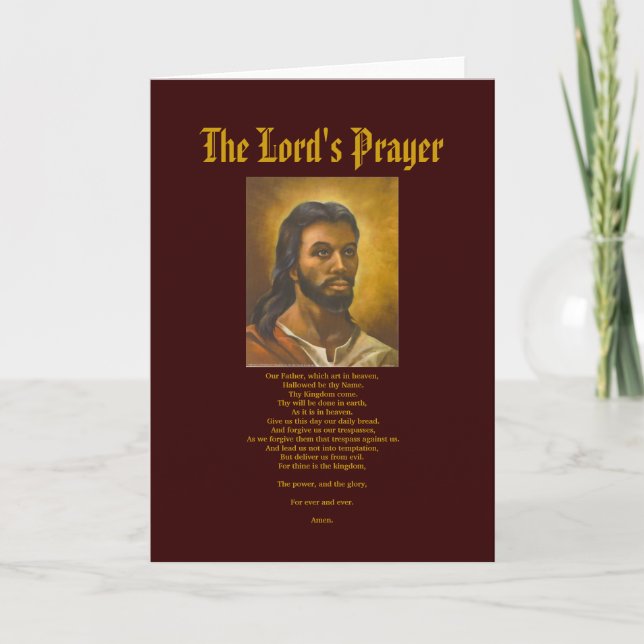 Lord's Prayer Card (Front)