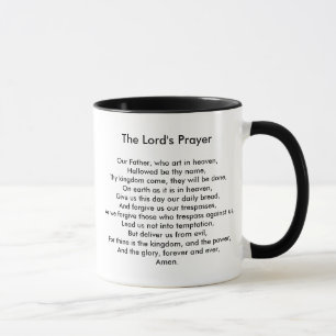 Lord's Prayer coffee mug