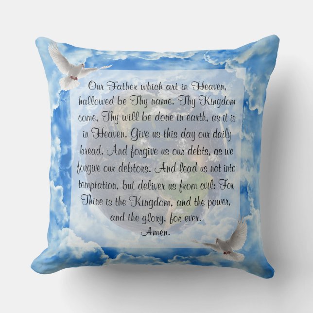 Lord's Prayer  Cushion (Front)