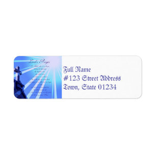 Lord's Prayer Design Address Labels