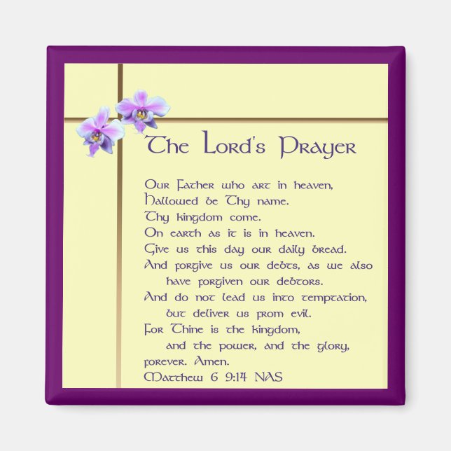 Lord's Prayer Magnet (Front)