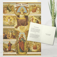 Lords Prayer "Pater Poster" Our Father Jesus
