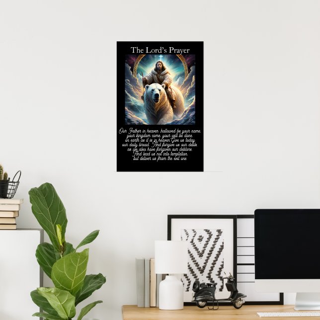 Lord's Prayer Polar Wilderness Triumph Artwork Poster (Home Office)