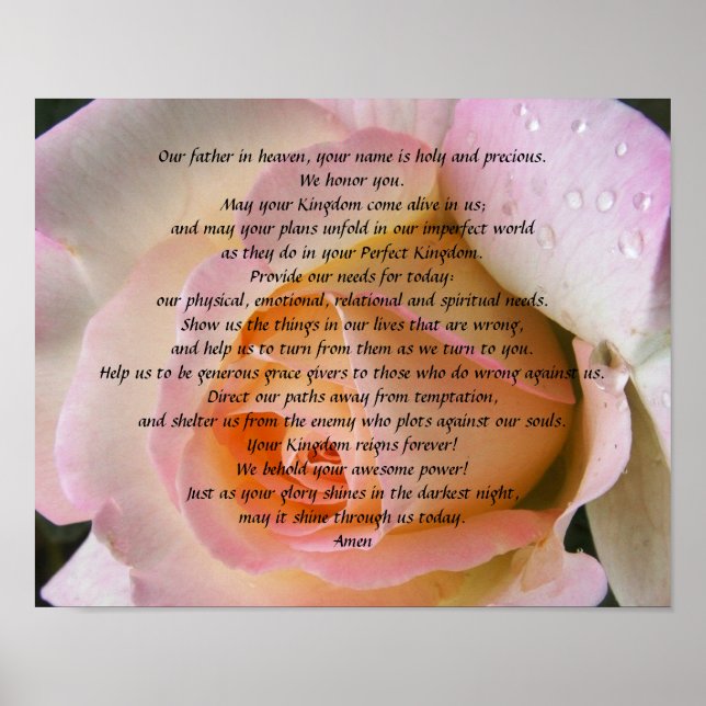 Lord's Prayer Poster (Front)