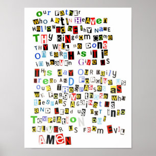 Lord's Prayer Poster
