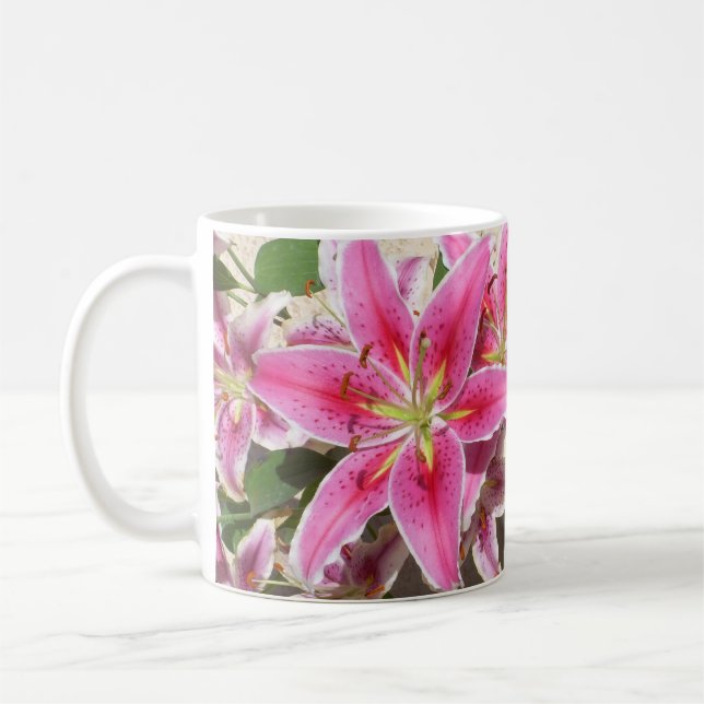 Lord's Prayer Tiger Lily Mug (Left)