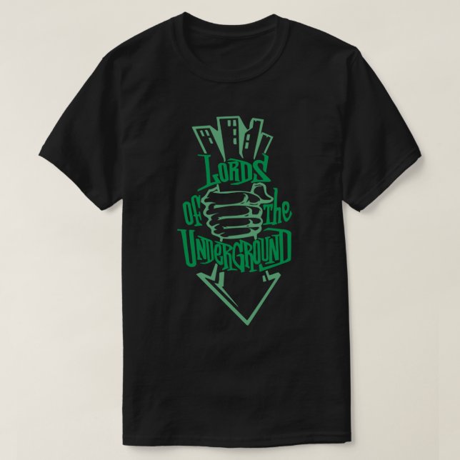 Lords Underground Hip Hop Print Classic T-Shirt (Design Front)
