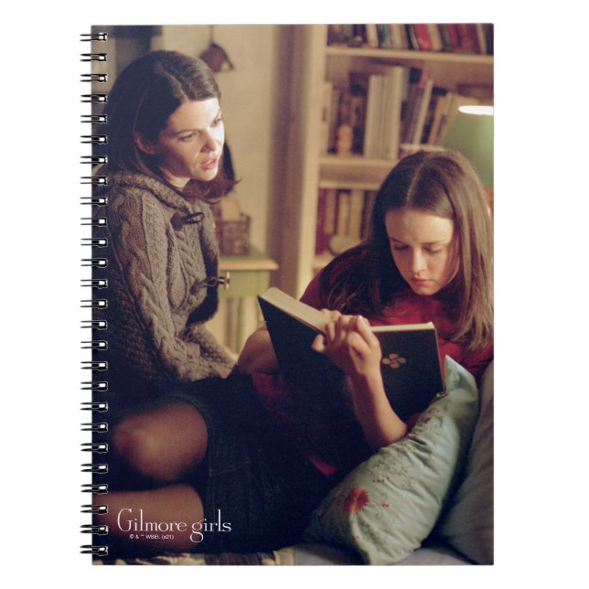 Lorelai and Rory Sitting in Bedroom Notebook (Front)