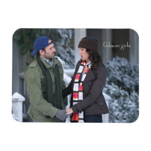 Lorelai & Luke Holding Hands in the Snow Magnet