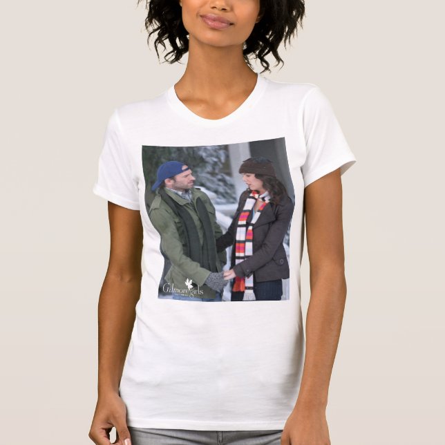 Lorelai & Luke Holding Hands in the Snow T-Shirt (Front)