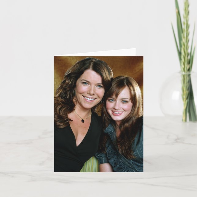 Lorelai & Rory Close-Up Portrait Note Card (Front)
