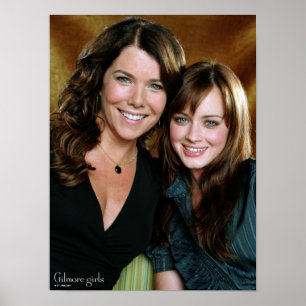 Lorelai & Rory Close-Up Portrait Poster