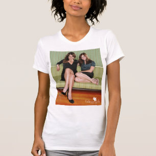 Lorelai & Rory Sitting on Couch Portrait T-Shirt