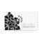 Lorelei Black Damask Flower Chic Business Card