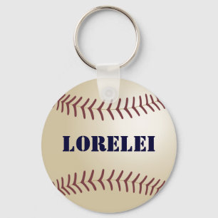 Lorelei Personalised Baseball Keychain - 369