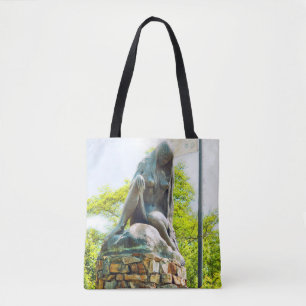 Lorelei Rhine River Statue Painting Effect Tote Bag