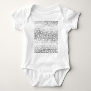 lorem ipsum Blindtext dummy text Baby Bodysuit