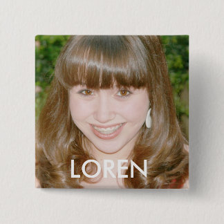 Loren 15 Cm Square Badge
