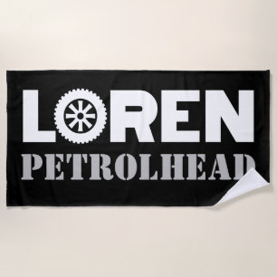 Loren Petrol Head Beach Towel