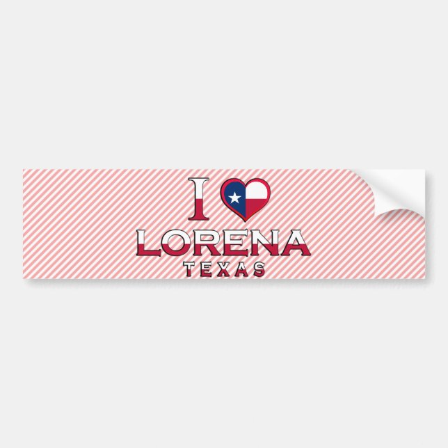 Lorena, Texas Bumper Sticker (Front)