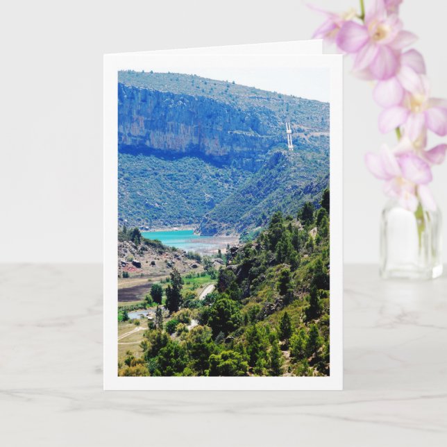 Loriguilla Reservoir Landscape, Domeño Viejo Card (Orchid)