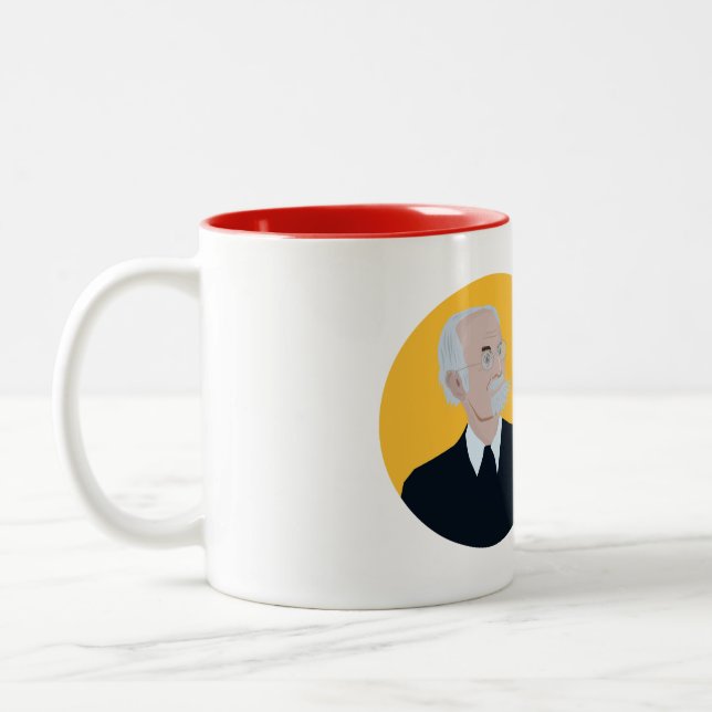 Loriot - Lustiger Spruch - Früher war mehr lametta Two-Tone Coffee Mug (Left)