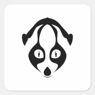 Loris Face Square Sticker