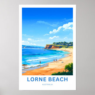 Lorne Beach Australia Travel Print