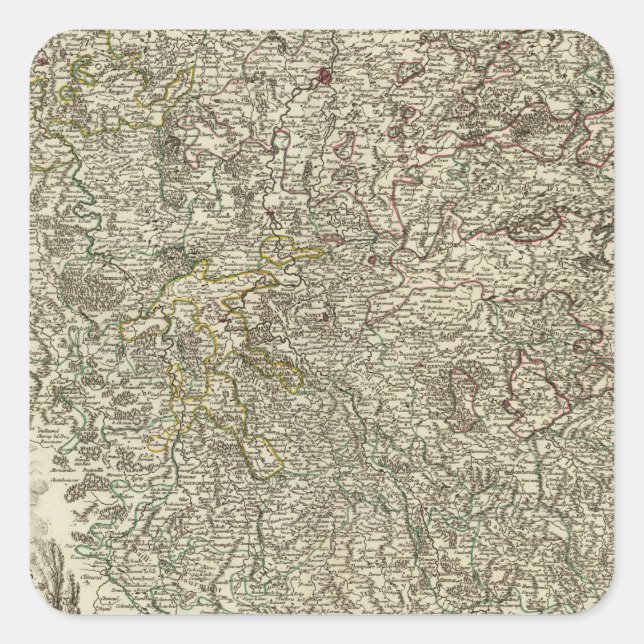 Lorraine, Barrois, France Square Sticker (Front)