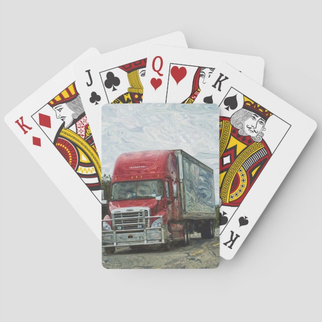Lorry Big Rig Truck-Driver's Card Deck (Back)