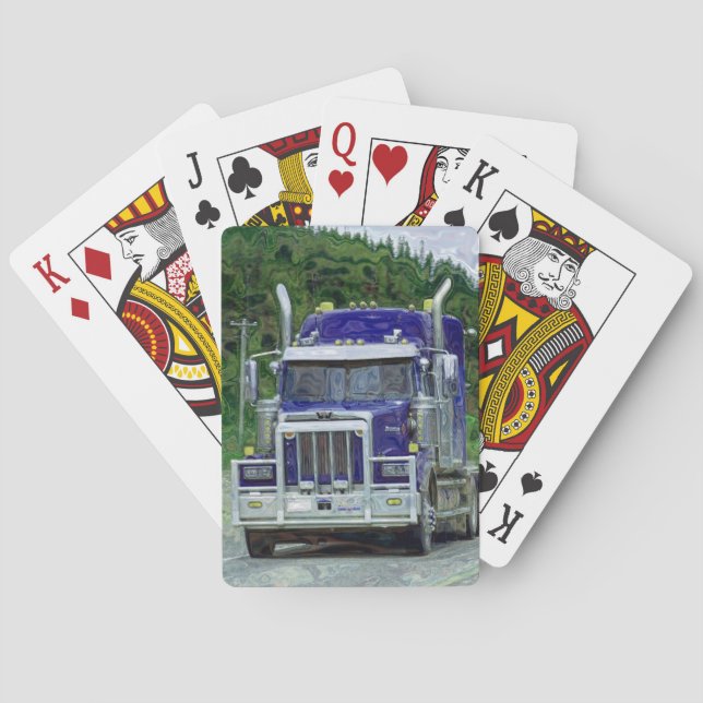Lorry Big Rig Truck-Driver's Card Deck (Back)