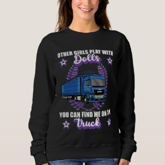 Lorry driver motor driver trucker saying sweatshirt
