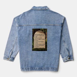 Los 10 mandamientos denim jacket