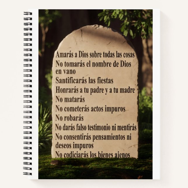 Los 10 mandamientos notebook (Front)