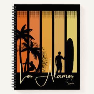 Los Alamos Spain Surfing Beach Notebook