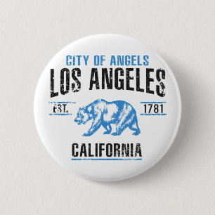 Los Angeles 6 Cm Round Badge