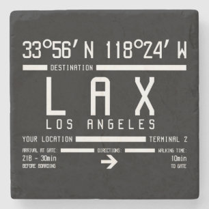 Los Angeles Airport Code Stone Coaster