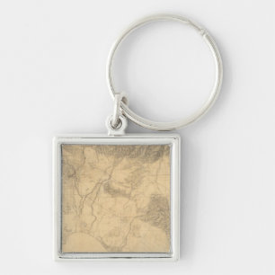 Los Angeles and San Bernardino Topography Key Ring