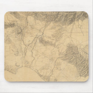 Los Angeles and San Bernardino Topography Mouse Pad