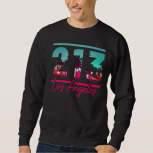 Los Angeles Area Code 213 La Vintage California Re Sweatshirt