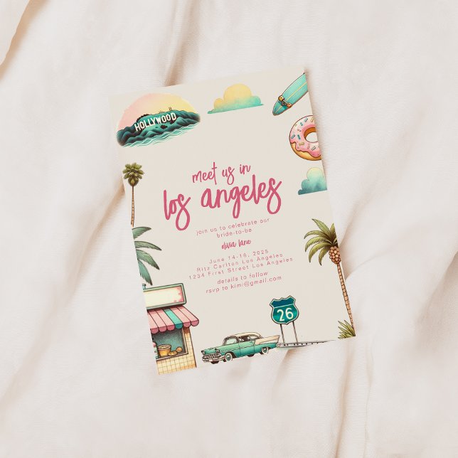 Los Angeles Bachelorette Party Invite (Creator Uploaded)