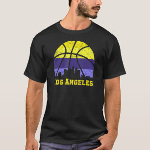 Los Angeles Basketball B Ball City California Stat T-Shirt