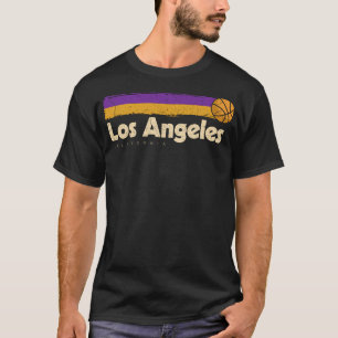 Los Angeles Basketball B-Ball City Califrnia Retro T-Shirt