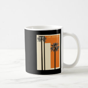 Los Angeles Bauhaus Poster – Minimalist Palm Trees Coffee Mug