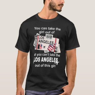 Los Angeles Boarding Pass   Los Angeles Girl   L A T-Shirt
