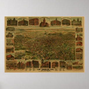 Los Angeles CA 1891 Poster