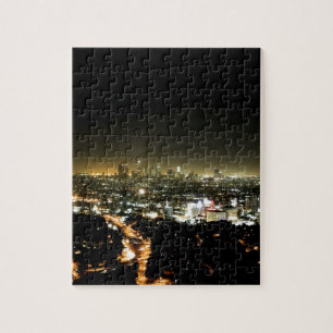 Los Angeles, CA Beautiful Nighttime Jigsaw Puzzle