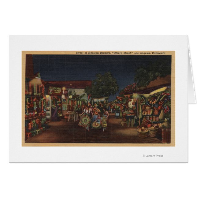 Los Angeles, CA - Olvera Street (Front Horizontal)