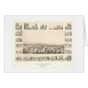 Los Angeles, CA. Panoramic Map 1857 (0903A)